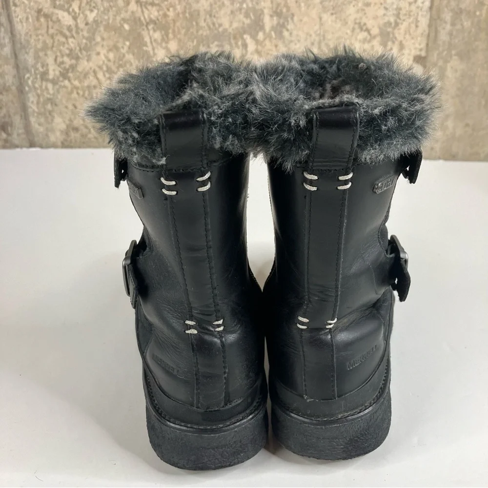 Merrell Tremblant Ezra Side‎ Zip Vibram Sole Winter Boots Size 8